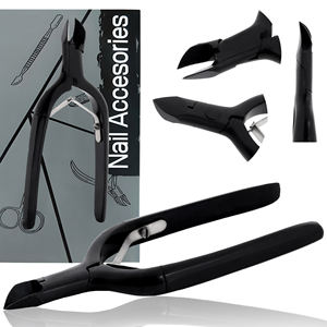 Cortacutículas Negro Mate Premium, Precio Razonable, Cuchilla Afilada de Precisión, Cortauñas con Mango Ergonómico Delgado - Product Image 2