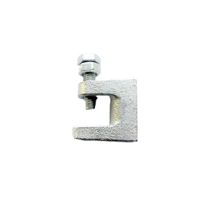 Collier de serrage pour poutre 12 mm en acier galvanisé, collier de serrage robuste pour tube, support de tige filetée, fixation industrielle, quincaillerie de construction - Product Image 1