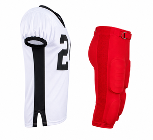 Wholesale Custom Sublimation Polyester Breathable High Quality Solid Color Slim Fit American Football Uniform - Product Image 4