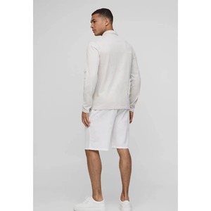 Chemise Homme Grande Taille XL Personnalisée Vintage en Sergé de Cowboy Tricoté Teint en Fil à Manches Longues Col Montant Simple Boutonnage Décontractée Été Automne - Product Image 6