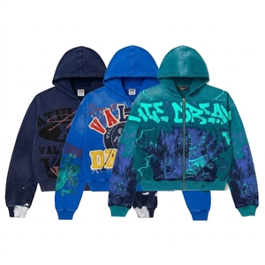 bapehoodies custom <b>Zipper</b> <b>Hoodie</b> Unisex Winter Eco-Friendly Polyester/Cotton Acid Wash Custom Logo Streetwear Vintage <b>Hoodie</b> - Product Image 3