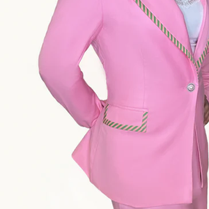 Nouveau Blazer Femme AKA Star Anti-rides Uni à Boutons Doublé Polyester Coton Coupe Ajustée pour Bureau et Affaires Vente en Gros 2026 - Product Image 4