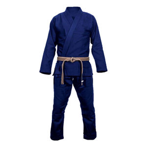 Blue BJJ Kimono 100% Cotton Breathable Unisex Adult Martial Arts Wear Customized Fit Plain Dyed Lightweight Digital Print 100g - Product Image 2