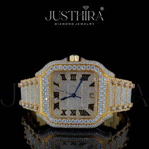 Montre JUSTHIRA pour homme, luxe, sport, affaires, bracelet en acier inoxydable, mouvement à quartz, calibre ETA, cadran carré 41 mm, meilleur prix - Product Image 6