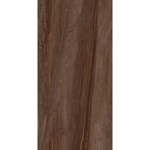 Carrelage en porcelaine de haute qualité, résistant à l'usure, aspect marbre brun foncé, surface émaillée, matériau de revêtement de sol intérieur - Product Image 1