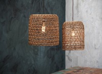 Abat-jour en rotin fait main, abat-jour tissé naturel pour luminaire suspendu, décoration de la maison, décoration de café, restaurant, vente en gros