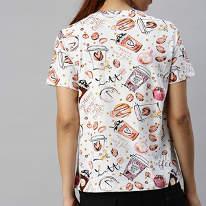 Camiseta de Manga Larga para Mujer, Personalizada con Estampado Completo, Cuello Raglán en Contraste, Tallas Grandes, Botones, Logotipo Bordado, Ecológica, Lavada, Estilo Casual - Product Image 2