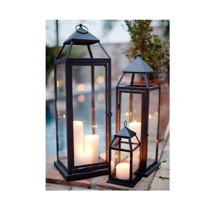 Durable metal <b>lantern</b> for candle display crafted for premium decorative ambiance in hospitality and home <b>settings</b> - Product Image 6