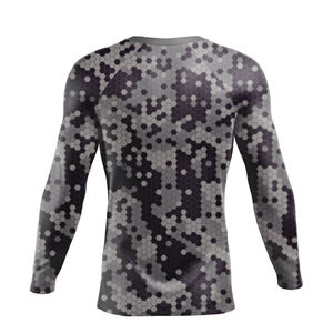 Uniformes de Rashguard de Compresión de Spandex Anti-UV Ecológicos con Logotipo Personalizado por Transferencia Térmica, Unisex, para BJJ y MMA - Product Image 2
