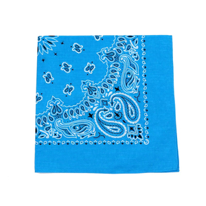 Green Cotton Bandana <b>Square</b> <b>Scarf</b> Digital Printed Paisley Pattern Multifunctional Casual Style Four Seasons Use Breathable - Product Image 4