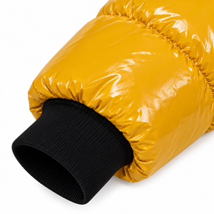 Veste matelassée en duvet pour homme, style puffer, avec coque brillante et fermeture éclair sur le devant, vente en gros - Product Image 4