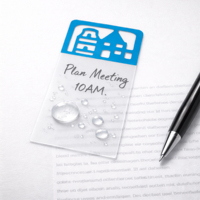 Notas adhesivas autoadhesivas de 72x38 mm, pestañas transparentes para marcar páginas, reutilizables, impermeables, 3 en 1, diseños de ciudades icónicas para oficina y estudio