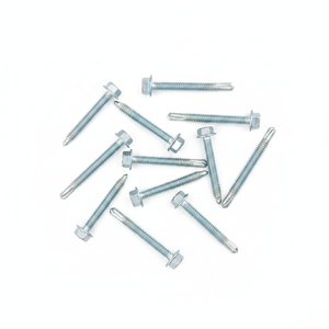 Tornillos Autoperforantes con Cabeza Hexagonal, Rosca Gruesa, Acero Zincado, Clase 8.8, Métricos - Product Image 6