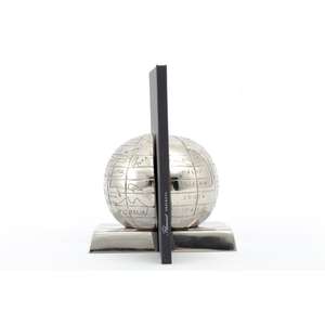 Regalos Empresariales, Sujetalibros de Globo Terráqueo Plateado, Organizador de Revistas, Libros y Periódicos, Decoración de Mesa, Sujetalibros Decorativos, Última Llegada - Product Image 2