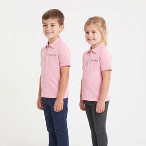 Camiseta Polo para Niños 100% Algodón, Estilo Casual, Unisex, Personalizable con Etiqueta Privada, Cierre de Cremallera de un Cuarto, Cuello Camisero, Corte Regular - Product Image 5
