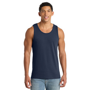 Men Bodybuilding <b>Stringer</b> Gym <b>Vest</b> Deep Cut Tank Top Men's Navy Blue Sleeveless Tank Top O-Neck Casual Wear 100% Cotton Tank Top - Product Image 1