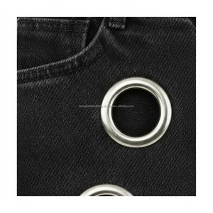 Pantalon à jambes courbes, coupe ample, jambe large, effet usé, personnalisable, OEM, vente en gros - Product Image 6