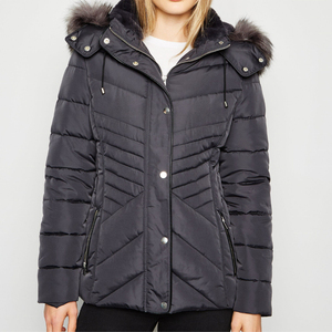 Chaqueta Parka de Invierno para Mujer, Talla Grande, con Capucha, Abrigo Cálido Impermeable, Relleno, Logotipo Personalizado, OEM, Venta al Por Mayor, Suministro de Fábrica - Product Image 5