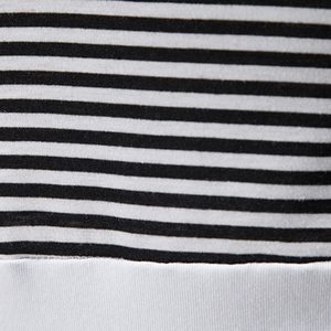 Men's <b>Black</b> <b>And</b> <b>White</b> <b>Striped</b> Knitted Short Sleeve Polo <b>Shirt</b> Casual Style Color Blocked Design Low MOQ Men's Polo <b>Shirts</b> - Product Image 5