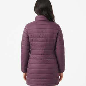Veste d'hiver matelassée pour femme de haute qualité, vente en gros, manches longues, respirante, design personnalisé, manteau chaud matelassé - Product Image 6