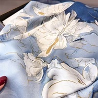 Écharpe carrée en jersey doux de luxe 100% soie pour adulte, prête à porter, extensible, pour femmes musulmanes