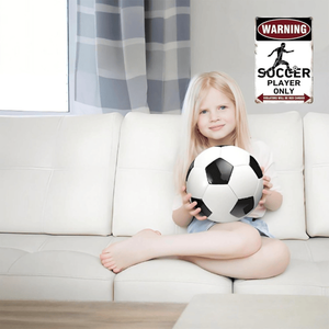 CIFbuy Decorazione per Camera da Letto a Tema Calcio per Ragazzi e Ragazze, Insegna da Parete in Legno con Giocatore di Calcio in Metallo, Regali (TikTok per Servizio Ritiro Temu) - Product Image 3