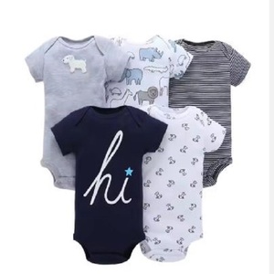 Mameluco de verano de alta calidad al mejor precio con cremallera para niños de 0 a 12 meses, ropa de bebé de fabricante indio, ropa usada - Product Image 2