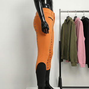 Pantalones de equitación al por mayor de fábrica con agarre de silicona, cintura alta, pantalones de equitación para mujer, leggings de equitación, OEM ODM personalizados - Product Image 2
