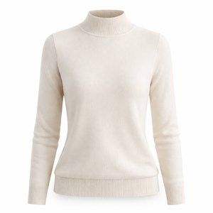 Suéteres de Cuello Alto Simulado para Mujer al por Mayor, Fabricante OEM, Proveedor Directo de Fábrica - Product Image 1