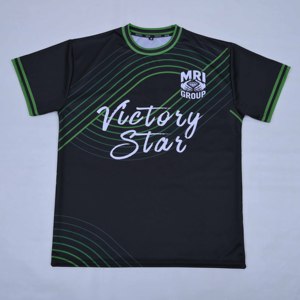 เสื้อฟุตบอลพิมพ์ลายแบบสลิมฟิต โพลีเอสเตอร์ ซับลิเมชั่น แห้งเร็ว คุณภาพพรีเมียม รับผลิตตามสั่ง พร้อมสกรีนโลโก้และชื่อ สำหรับผู้ชาย - Product Image 3