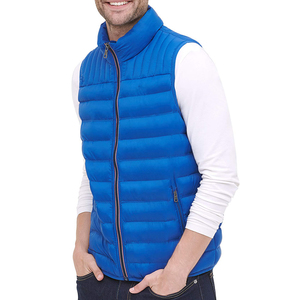 Winter Outdoor Stand Collar Breathable Canvas Casual Down-Filled <b>Heated</b> UV-Protective Puffer <b>Vest</b> Sports Sleeveless <b>Men's</b> - Product Image 4