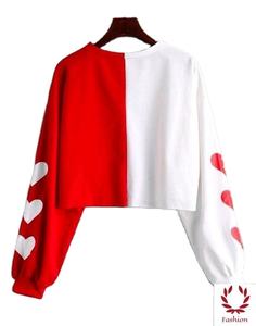 Sudadera corta ligera de primera calidad para mujer, Top térmico de manga larga con cuello redondo y estampado de logotipo personalizado - Product Image 3