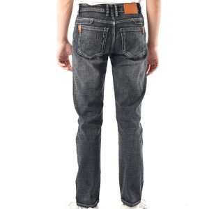 High Quality Lightweight <b>Elastic</b> <b>Waist</b> Straight Men's <b>Jeans</b> Eco-Friendly Breathable Polyester/Cotton Casual Denim Pants - Product Image 3