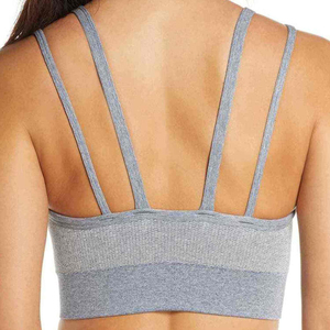 Women's Plus Size High Support <b>Pink</b> Padded Sports Bras with Spaghetti Straps All Seasons Yoga <b>Tops</b> Private Label - Product Image 5