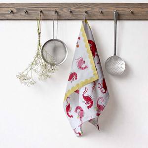 Toallas de Cocina de Algodón Personalizadas de Secado Rápido con Diseño Floral Impreso para Venta al por Mayor de un Fabricante Indio - Product Image 1