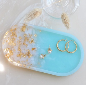 Hot selling rectangular resin tray multipurpose organizer tray decorative storage tray modern home decor display tray new looks - Product Image 4