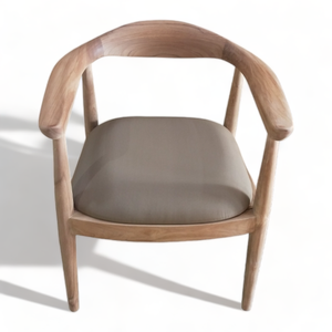 Silla de Comedor de Madera de Teca de Alta Calidad y Material Resistente, Sillón de Descanso con Diseño Moderno para Muebles del Hogar - Product Image 1