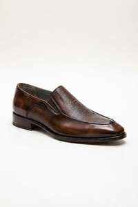 <b>Men's</b> Genuine Leather Oxfords Toe Slip-On Waterproof Breathable Flat Formal Dress Shoes Office Career All Seasons Solid Color - Product Image 2