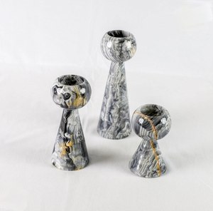 Support de bougie en résine tourbillonnée fait main, porte-bougie chauffe-plat en résine, vaisselle, décoration intérieure, décoration de Noël, cadeaux au meilleur prix - Product Image 4