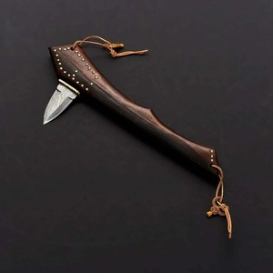 Hacha Táctica Estilo Vikingo Personalizada de BA Enterprises, Acero de Damasco, Mango de Madera, Cabeza con Barba, Supervivencia al Aire Libre - Product Image 2