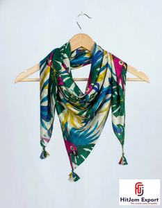Pañuelo de Seda Cuadrado con Estampado Digital Personalizado, Ligero, Accesorios de Moda para Mujer, Fabricante OEM ODM, Proveedor Mayorista - Product Image 3