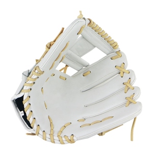 Leather <b>Baseball</b> <b>Glove</b> Right-Handed Outfield Full Finger H-Web Breathable Adult Size - Product Image 1