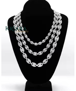 Lab Grown Diamond Cuban <b>Chain</b> Necklace S925 Silver 18k Gold Plated Rhodium Plated Micro Pave Link <b>Chain</b> Unisex Hip Hop Gift - Product Image 3