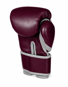 Gants de boxe personnalisés IBERIA, couleur bordeaux et blanc, gants d'entraînement et de sparring de qualité supérieure, logo personnalisé, OEM, ODM, équipement de boxe en gros - Product Image 3