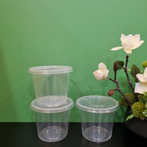 Factory Cheap price Eco-friendly 24oz Storage <b>Boxes</b> Round Shape Plastic Box for Food/Fruit/Salad With Lid Transparent Plastic - Product Image 6