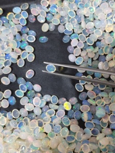 Natural Ethopian Opal 5x4MM Oval Cut <b>Best</b> Quality Natural Gemstone for Jewelry Making - Product Image 4