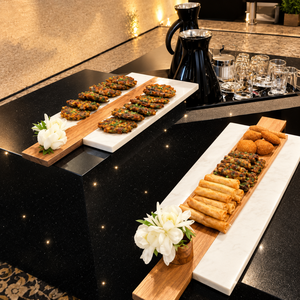 Plateau de service en résine et bois pour grandes fêtes et événements |   Plateau à chocolat de luxe fait main pour la décoration de la maison, cadeau promotionnel pour l'Aïd, les mariages au Golfe et aux Émirats arabes unis, et le Ramadan - Product Image 3