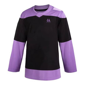 Maillot de hockey sur glace de haute qualité, best-seller, 100% polyester, respirant, écologique, antibactérien, coupe confortable pour le sport - Product Image 1