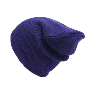 Bonnet en tricot uni unisexe 100% acrylique, bonnet chaud d'hiver, style décontracté pour adultes, circonférence de la tête 56-58 cm - Product Image 5