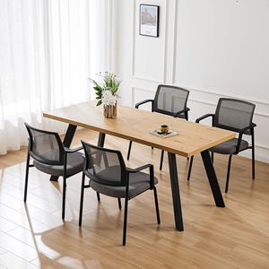 Sedia da Ufficio Ergonomica Impilabile con Schienale in Rete e Braccioli, Grigia - Product Image 2